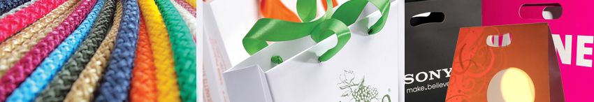 Kordeltaschen, Grifflochtaschen, Satinb&auml;nder f&uuml;r Taschen