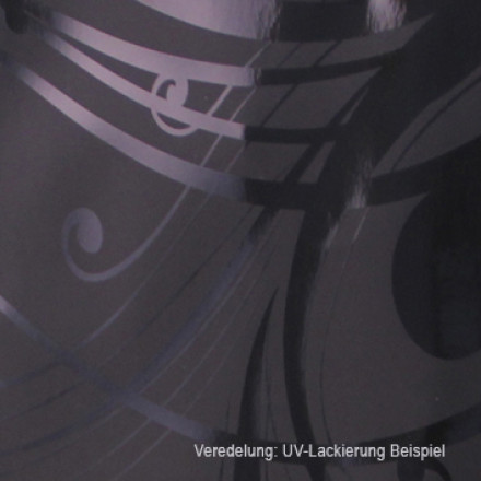 Papiertragetaschen bedrucken mit partieller UV-Lackierung