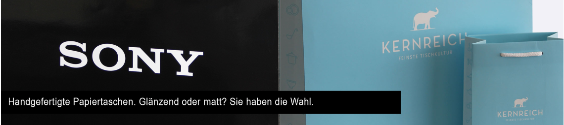 Papiertaschen glänzend oder matt bedrucken lassen