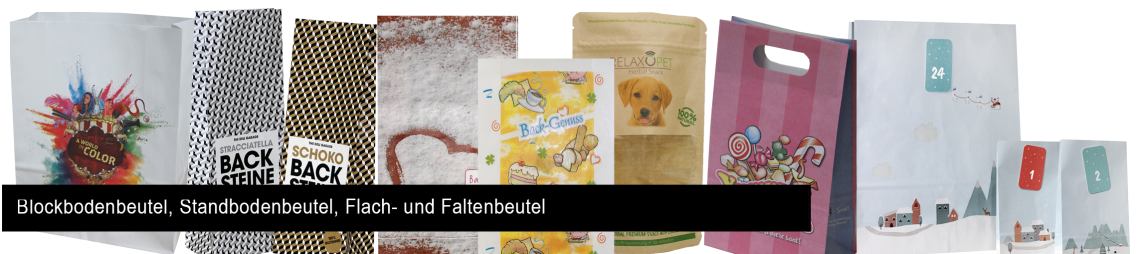 Papierbeutel bedrucken, Flachbeutel bedrucken günstig, Brottüten bedrucken, Brötchentüten bedrucken