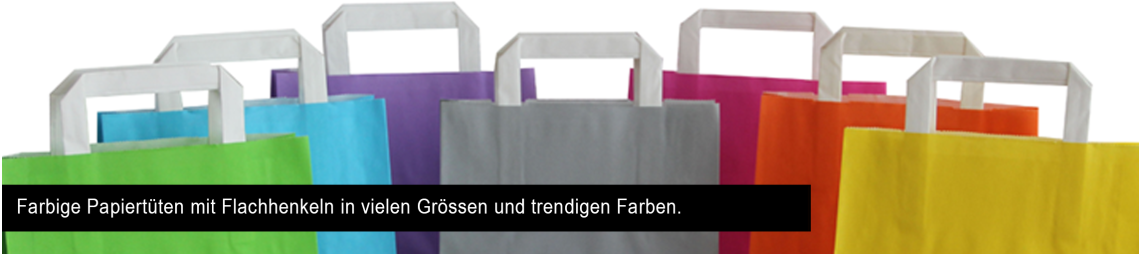 Papiertüten farbig, Papiertüten bunt, Lagerware farbig